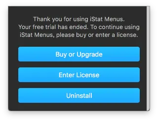 系統托盤內菜單也因使用結束而出現提示 系統托盤內菜單也因使用結束而出現提示